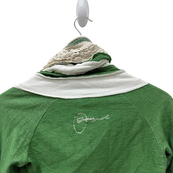 Desigual Turtleneck Pullover Sweater in Green Women’s Size Small - Picture 10 of 11